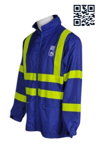 J563 supplier transportation reflective pockets zipper environment industry personal design coat online ordering Hong Kong company supplier windrunner windbreaker jacket design rain jacket 